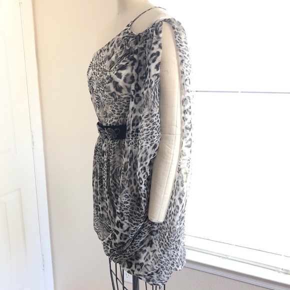 ABS B/W Leopard print dress - Picture 4 of 6